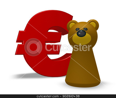 To use this stock image in your creative project, please select the size you need over to the right and click the "Add to Cart" button.
Your downloaded image will come with the Cutcaster watermark removed so don’t worry about the watermark you see on this page. euro and bear stock photo, euro symbol and bear character - 3d illustration by J?