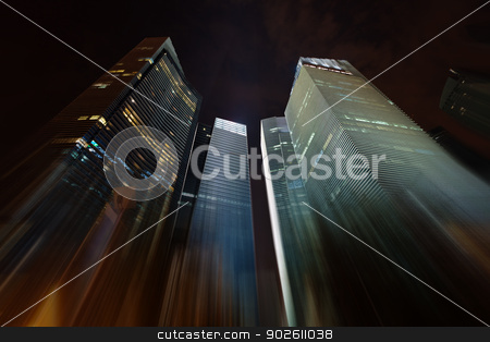 To use this stock image in your creative project, please select the size you need over to the right and click the "Add to Cart" button.
Your downloaded image will come with the Cutcaster watermark removed so don’t worry about the watermark you see on this page. Night skyscrapers stretching into the sky stock photo, Night skyscrapers stretching into the dark sky by Alexey Romanov
