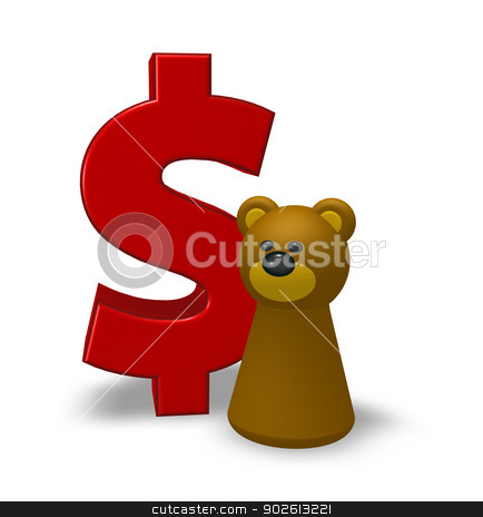 To use this stock image in your creative project, please select the size you need over to the right and click the "Add to Cart" button.
Your downloaded image will come with the Cutcaster watermark removed so don’t worry about the watermark you see on this page. dollar and bear stock photo, dollar symbol and bear character - 3d illustration by J?