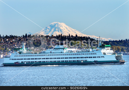To use this stock image in your creative project, please select the size you need over to the right and click the "Add to Cart" button.
Your downloaded image will come with the Cutcaster watermark removed so don’t worry about the watermark you see on this page. Car Ferry North Seattle Mount Rainier Puget Sound Snow Mountain stock photo, Car Ferry Mount Rainier Puget Sound North Seattle Snow Mountain Washington State Pacific Northwest by William Perry