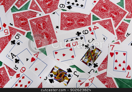 To use this stock image in your creative project, please select the size you need over to the right and click the "Add to Cart" button.
Your downloaded image will come with the Cutcaster watermark removed so don’t worry about the watermark you see on this page. bunch of cards stock photo, Close up view of a bunch of playing cards spread on a green cloth table. by Mauro Rodrigues