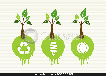 To use this stock image in your creative project, please select the size you need over to the right and click the "Add to Cart" button.
Your downloaded image will come with the Cutcaster watermark removed so don’t worry about the watermark you see on this page. Green concept tree icon set stock vector clipart, Flat style save the Earth tree idea with icons set. This illustration is layered for easy manipulation and custom coloring by Cienpies Design