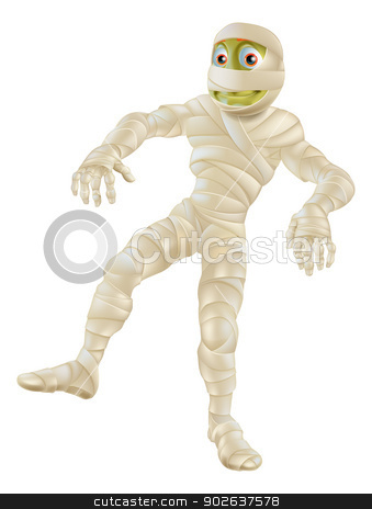 To use this stock image in your creative project, please select the size you need over to the right and click the "Add to Cart" button.
Your downloaded image will come with the Cutcaster watermark removed so don’t worry about the watermark you see on this page. Halloween Mummy stock vector clipart, An illustration of a cartoon Halloween mummy character in bandages
by Christos Georghiou