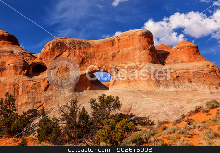 To use this stock image in your creative project, please select the size you need over to the right and click the "Add to Cart" button.
Your downloaded image will come with the Cutcaster watermark removed so don’t worry about the watermark you see on this page. Tunnel Arch Rock Canyon Devils Garden Arches National Park Moab stock photo, Tunnel Arch Rock Canyon Abstract Devils Garden Arches National Park Moab Utah USA Southwest. by William Perry