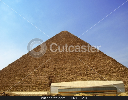 To use this stock image in your creative project, please select the size you need over to the right and click the "Add to Cart" button.
Your downloaded image will come with the Cutcaster watermark removed so don’t worry about the watermark you see on this page. Pyramids of Cheops and Chefre in the desert of Egypt stock photo, Pyramids of Cheops and Chefre in the desert of Egypt by sculler