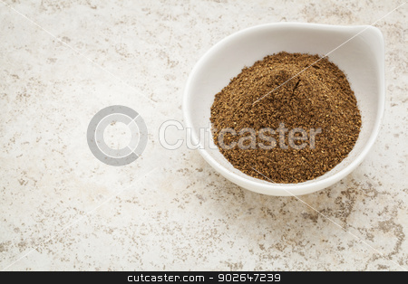To use this stock image in your creative project, please select the size you need over to the right and click the "Add to Cart" button.
Your downloaded image will come with the Cutcaster watermark removed so don’t worry about the watermark you see on this page. organic noni powder stock photo, organic noni fruit powder in a small bowl against a ceramic tile background by Marek Uliasz