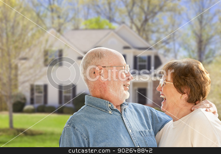 To use this stock image in your creative project, please select the size you need over to the right and click the "Add to Cart" button.
Your downloaded image will come with the Cutcaster watermark removed so don’t worry about the watermark you see on this page. Happy Senior Couple in Front Yard of House stock photo, Happy Senior Couple in the Front Yard of Their House. by Andy Dean