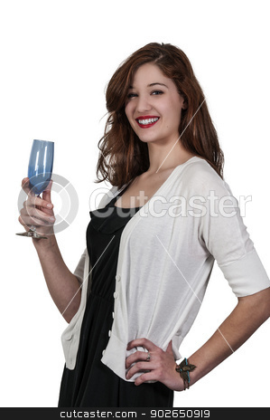 To use this stock image in your creative project, please select the size you need over to the right and click the "Add to Cart" button.
Your downloaded image will come with the Cutcaster watermark removed so don’t worry about the watermark you see on this page. Woman with Wine stock photo, Beautiful woman holding a glass of wine by Robert Byron