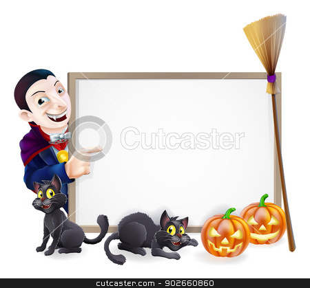To use this stock image in your creative project, please select the size you need over to the right and click the "Add to Cart" button.
Your downloaded image will come with the Cutcaster watermark removed so don’t worry about the watermark you see on this page. Halloween Dracula Sign stock vector clipart, Halloween sign with orange Halloween pumpkins and black witch's cats, witch's broom stick and cartoon Dracula Vampire Character by Christos Georghiou