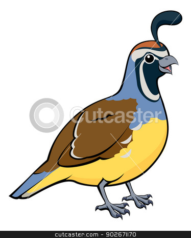 To use this stock image in your creative project, please select the size you need over to the right and click the "Add to Cart" button.
Your downloaded image will come with the Cutcaster watermark removed so don’t worry about the watermark you see on this page. Cartoon California Quail stock vector clipart, Cartoon illustration of a male California Quail or California Valley Quail or Valley Quail (Callipepla californica) by Christos Georghiou