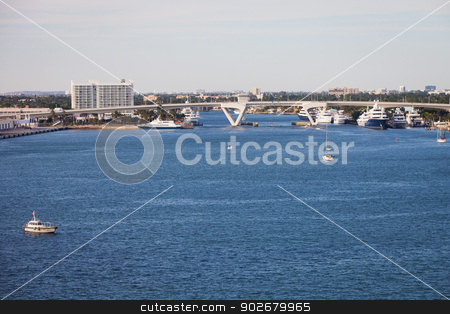 To use this stock image in your creative project, please select the size you need over to the right and click the "Add to Cart" button.
Your downloaded image will come with the Cutcaster watermark removed so don’t worry about the watermark you see on this page. Fort Lauderdale Waterway stock photo, Fort Lauderdale Waterway with Drawbridge and Boat Traffic
by Scott Griessel