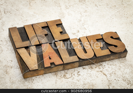 To use this stock image in your creative project, please select the size you need over to the right and click the "Add to Cart" button.
Your downloaded image will come with the Cutcaster watermark removed so don’t worry about the watermark you see on this page. life values in wood type stock photo, life values words in vintage letterpress wood type on a ceramic tile background by Marek Uliasz