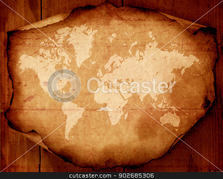 To use this stock image in your creative project, please select the size you need over to the right and click the "Add to Cart" button.
Your downloaded image will come with the Cutcaster watermark removed so don’t worry about the watermark you see on this page. Map of world stock photo, Close up of Vintage world map 2D art by Janaka Dharmasena