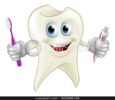 To use this stock image in your creative project, please select the size you need over to the right and click the "Add to Cart" button.
Your downloaded image will come with the Cutcaster watermark removed so don’t worry about the watermark you see on this page. Tooth man holding paste and brush stock vector clipart, An illustration of a cartoon tooth man character mascot holding a toothbrush and tube of toothpaste by Christos Georghiou