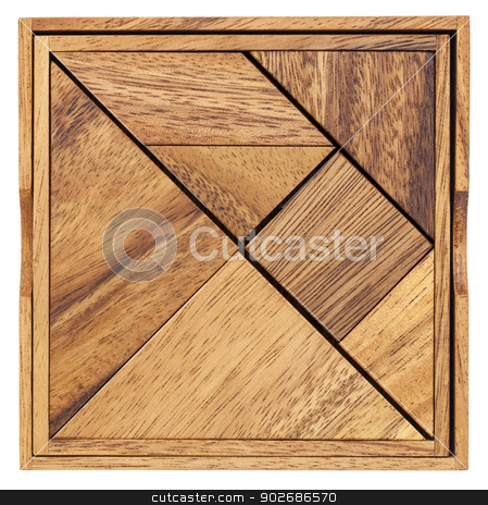 To use this stock image in your creative project, please select the size you need over to the right and click the "Add to Cart" button.
Your downloaded image will come with the Cutcaster watermark removed so don’t worry about the watermark you see on this page. tangram - Chinese puzzle game stock photo, Pieces of a traditional Chinese Puzzle Game made of different wood parts to build abstract figures from them, isolated on white by Marek Uliasz