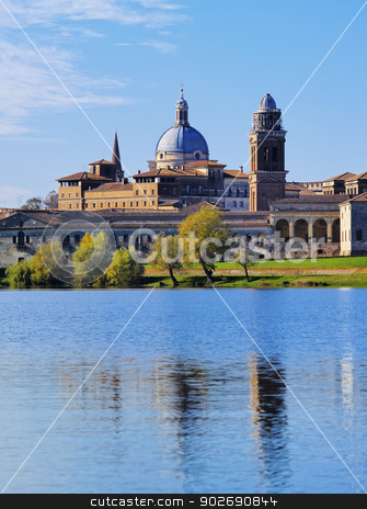 To use this stock image in your creative project, please select the size you need over to the right and click the "Add to Cart" button.
Your downloaded image will come with the Cutcaster watermark removed so don’t worry about the watermark you see on this page. Mantua in Italy stock photo, Cityscape with a view of the lake in Mantua, Lombardy, Italy by Karol Kozlowski