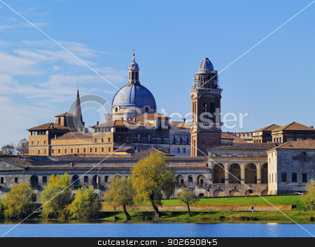 To use this stock image in your creative project, please select the size you need over to the right and click the "Add to Cart" button.
Your downloaded image will come with the Cutcaster watermark removed so don’t worry about the watermark you see on this page. Mantua in Italy stock photo, Cityscape with a view of the lake in Mantua, Lombardy, Italy by Karol Kozlowski