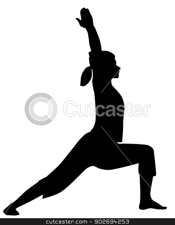 To use this stock image in your creative project, please select the size you need over to the right and click the "Add to Cart" button.
Your downloaded image will come with the Cutcaster watermark removed so don’t worry about the watermark you see on this page. Asana Silhouette stock vector clipart, A yoga pose or asana in silhouette isolated over white. by Kotto