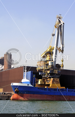 To use this stock image in your creative project, please select the size you need over to the right and click the "Add to Cart" button.
Your downloaded image will come with the Cutcaster watermark removed so don’t worry about the watermark you see on this page. Industry stock photo, Industry on the wearing of Fos-sur-Mer beside Marseille. by Paire
