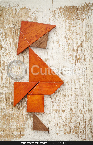 To use this stock image in your creative project, please select the size you need over to the right and click the "Add to Cart" button.
Your downloaded image will come with the Cutcaster watermark removed so don’t worry about the watermark you see on this page. tangram fat man stock photo, obesity concept - abstract figure of a fat man built from seven tangram wooden pieces, a traditional Chinese puzzle game,, rough white painted barn wood background by Marek Uliasz