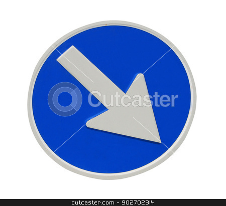 To use this stock image in your creative project, please select the size you need over to the right and click the "Add to Cart" button.
Your downloaded image will come with the Cutcaster watermark removed so don’t worry about the watermark you see on this page. Directional arrow sign stock photo, Directional arrow sign isolated on a white background. by Martin Crowdy
