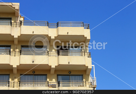 To use this stock image in your creative project, please select the size you need over to the right and click the "Add to Cart" button.
Your downloaded image will come with the Cutcaster watermark removed so don’t worry about the watermark you see on this page. Modern hotel building stock photo, Exterior of modern hotel building, Majorca, Spain. by Martin Crowdy