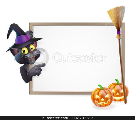 To use this stock image in your creative project, please select the size you need over to the right and click the "Add to Cart" button.
Your downloaded image will come with the Cutcaster watermark removed so don’t worry about the watermark you see on this page. Halloween Black Cat Sign stock vector clipart, Illustration of a Halloween black witch's cat sign background by Christos Georghiou