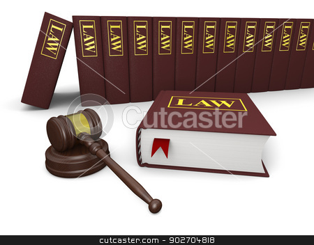To use this stock image in your creative project, please select the size you need over to the right and click the "Add to Cart" button.
Your downloaded image will come with the Cutcaster watermark removed so don’t worry about the watermark you see on this page. Legal literature stock photo, Gavel and law books on white background, symbols of law and justice by Harvepino