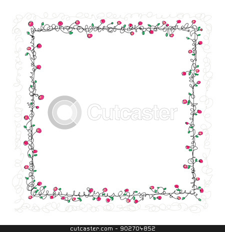 To use this stock image in your creative project, please select the size you need over to the right and click the "Add to Cart" button.
Your downloaded image will come with the Cutcaster watermark removed so don’t worry about the watermark you see on this page. Floral Frame stock vector clipart, Vector illustration. Square background with floral frame - hand drawing by Tiramisu Studio