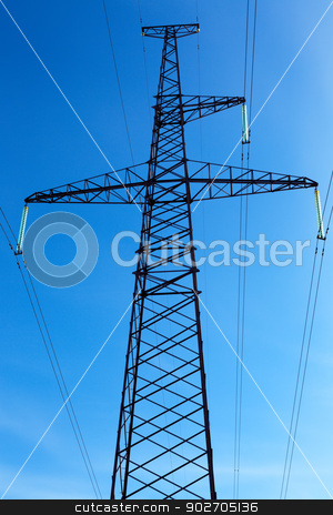 To use this stock image in your creative project, please select the size you need over to the right and click the "Add to Cart" button.
Your downloaded image will come with the Cutcaster watermark removed so don’t worry about the watermark you see on this page. High-voltage line on blue sky background stock photo, Support of a line of high-voltage electricity transmissions on a background of the blue sky by Ruslan Kudrin