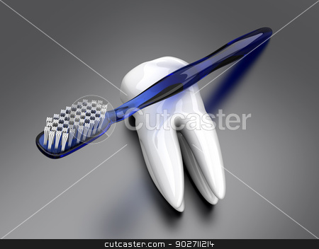 To use this stock image in your creative project, please select the size you need over to the right and click the "Add to Cart" button.
Your downloaded image will come with the Cutcaster watermark removed so don’t worry about the watermark you see on this page. Toothbrush with a Tooth stock photo, A generic toothbrush. 3D rendered Illustration. by Michael Osterrieder