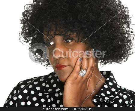 To use this stock image in your creative project, please select the size you need over to the right and click the "Add to Cart" button.
Your downloaded image will come with the Cutcaster watermark removed so don’t worry about the watermark you see on this page. Sad Lady with Hand on Cheek stock photo, Sad woman with hand on cheek over white background by Scott Griessel