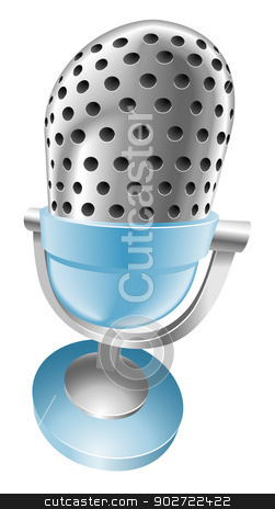 To use this stock image in your creative project, please select the size you need over to the right and click the "Add to Cart" button.
Your downloaded image will come with the Cutcaster watermark removed so don’t worry about the watermark you see on this page. Illustration of shiny blue microphone stock vector clipart, Illustration of shiny blue microphone by Christos Georghiou