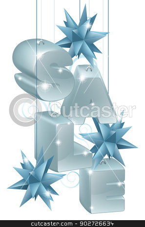 To use this stock image in your creative project, please select the size you need over to the right and click the "Add to Cart" button.
Your downloaded image will come with the Cutcaster watermark removed so don’t worry about the watermark you see on this page. Christmas or New Year Sale Ornaments stock vector clipart, Christmas or New Year Sale Ornaments or tree baubles hanging down with star shaped decorations and swirl pattern by Christos Georghiou