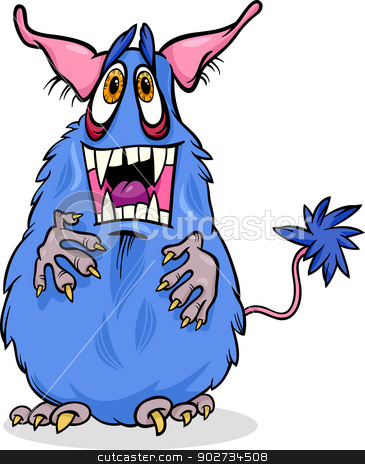 To use this stock image in your creative project, please select the size you need over to the right and click the "Add to Cart" button.
Your downloaded image will come with the Cutcaster watermark removed so don’t worry about the watermark you see on this page. cartoon funny monster illustration stock vector clipart, Cartoon Illustration of Funny Monster or Fright or Bogie by Igor Zakowski