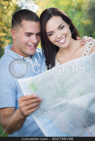 To use this stock image in your creative project, please select the size you need over to the right and click the "Add to Cart" button.
Your downloaded image will come with the Cutcaster watermark removed so don’t worry about the watermark you see on this page. Mixed Race Couple Looking Over Map Outside Together stock photo, Happy Mixed Race Couple Looking Over A Map Outside Together. by Andy Dean