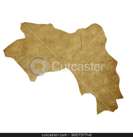 To use this stock image in your creative project, please select the size you need over to the right and click the "Add to Cart" button.
Your downloaded image will come with the Cutcaster watermark removed so don’t worry about the watermark you see on this page. Guinea grunge treasure map stock photo, Guinea grunge map in treasure style isolated on white background. by Martin Crowdy