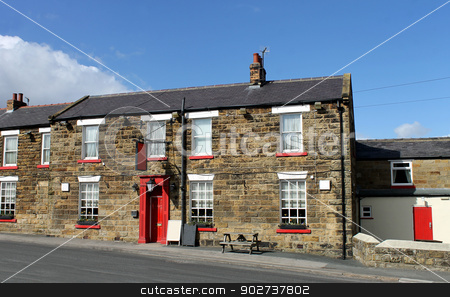 To use this stock image in your creative project, please select the size you need over to the right and click the "Add to Cart" button.
Your downloaded image will come with the Cutcaster watermark removed so don’t worry about the watermark you see on this page. Traditional English country pub stock photo, Exterior of traditional English country pub with sky and cloudscape background. by Martin Crowdy
