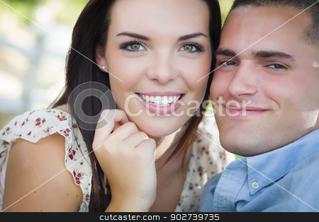 To use this stock image in your creative project, please select the size you need over to the right and click the "Add to Cart" button.
Your downloaded image will come with the Cutcaster watermark removed so don’t worry about the watermark you see on this page. Mixed Race Romantic Couple Portrait in the Park stock photo, Happy Mixed Race Romantic Couple Portrait in the Park. by Andy Dean