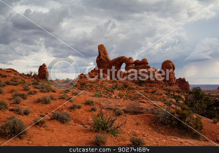 To use this stock image in your creative project, please select the size you need over to the right and click the "Add to Cart" button.
Your downloaded image will come with the Cutcaster watermark removed so don’t worry about the watermark you see on this page. Beautiful rock formations in Arches National Park, Utah, USA stock photo, Scenes from famous Arches National Park, Moab,Utah,USA by CaptureLight