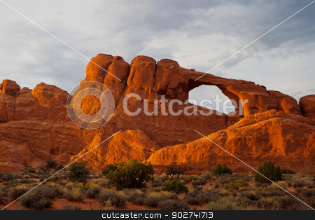 To use this stock image in your creative project, please select the size you need over to the right and click the "Add to Cart" button.
Your downloaded image will come with the Cutcaster watermark removed so don’t worry about the watermark you see on this page. Beautiful rock formations in Arches National Park, Utah, USA stock photo, Scenes from famous Arches National Park, Moab,Utah,USA by CaptureLight