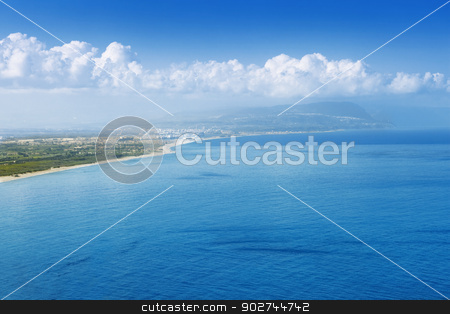 To use this stock image in your creative project, please select the size you need over to the right and click the "Add to Cart" button.
Your downloaded image will come with the Cutcaster watermark removed so don’t worry about the watermark you see on this page. Capo Vaticano, view from the North stock photo, Blue landscape, view on Capo Vaticano in Calabria by Natalia Macheda