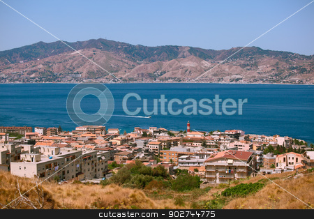 To use this stock image in your creative project, please select the size you need over to the right and click the "Add to Cart" button.
Your downloaded image will come with the Cutcaster watermark removed so don’t worry about the watermark you see on this page. Calabrian view on Messina strait stock photo, Messina strait view from calabrian coast by Natalia Macheda
