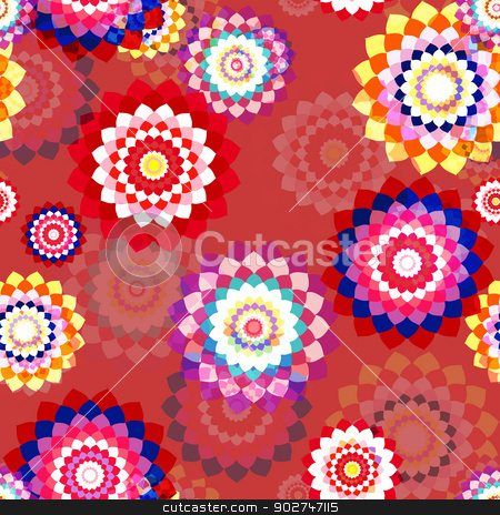 To use this stock image in your creative project, please select the size you need over to the right and click the "Add to Cart" button.
Your downloaded image will come with the Cutcaster watermark removed so don’t worry about the watermark you see on this page. Stylized Spring Flowers stock vector clipart, Floral seamless background - stylized aster flowers. EPS10 vector. by benjaminlion