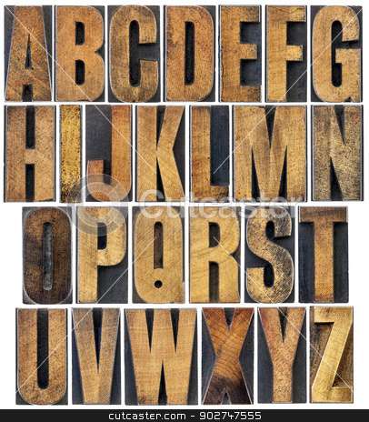 To use this stock image in your creative project, please select the size you need over to the right and click the "Add to Cart" button.
Your downloaded image will come with the Cutcaster watermark removed so don’t worry about the watermark you see on this page. vintage wood type alphabet stock photo, complete English alphabet - a collage of 26 isolated vintage wood letterpress printing blocks, scratched and stained by ink by Marek Uliasz