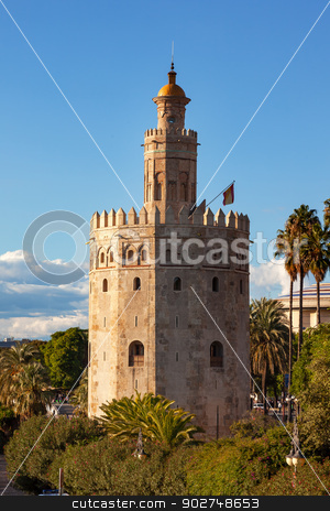 To use this stock image in your creative project, please select the size you need over to the right and click the "Add to Cart" button.
Your downloaded image will come with the Cutcaster watermark removed so don’t worry about the watermark you see on this page. Torre del Oro Old Moorish Watchtower Seville Andalusia Spain stock photo, Torre del Oro Old Moorish Military Watchtower Seville Andalusia Spain. Built in the 1200s, One of the oldest buildings in Seville. Prison in the Middle Ages. by William Perry
