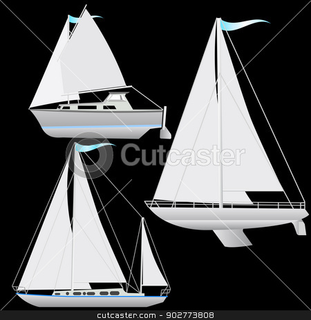 To use this stock image in your creative project, please select the size you need over to the right and click the "Add to Cart" button.
Your downloaded image will come with the Cutcaster watermark removed so don’t worry about the watermark you see on this page. Set sailing boat floating. Vector illustration. stock vector clipart, Set sailing boat floating. Vector illustration. by aarrows