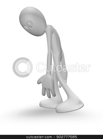 To use this stock image in your creative project, please select the size you need over to the right and click the "Add to Cart" button.
Your downloaded image will come with the Cutcaster watermark removed so don’t worry about the watermark you see on this page. sadness stock photo, sad cartoon guy on white background - 3d illustration by J?