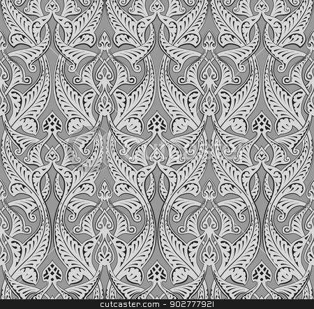 To use this stock image in your creative project, please select the size you need over to the right and click the "Add to Cart" button.
Your downloaded image will come with the Cutcaster watermark removed so don’t worry about the watermark you see on this page. Abstract seamless art nouveau pattern stock vector clipart, Illustration of seamlessly tiling repeat art nouveau background pattern by Christos Georghiou
