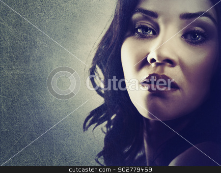 To use this stock image in your creative project, please select the size you need over to the right and click the "Add to Cart" button.
Your downloaded image will come with the Cutcaster watermark removed so don’t worry about the watermark you see on this page. Fashion woman. Grungy female portrait with copy space stock photo, Fashion woman. Grungy female portrait with copy space by tolokonov